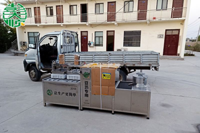 河北高碑店客戶(hù)購(gòu)買(mǎi)的全自動(dòng)豆腐機(jī)順利發(fā)貨