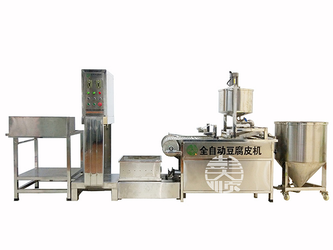 全自動(dòng)小型豆腐皮機(jī)視頻